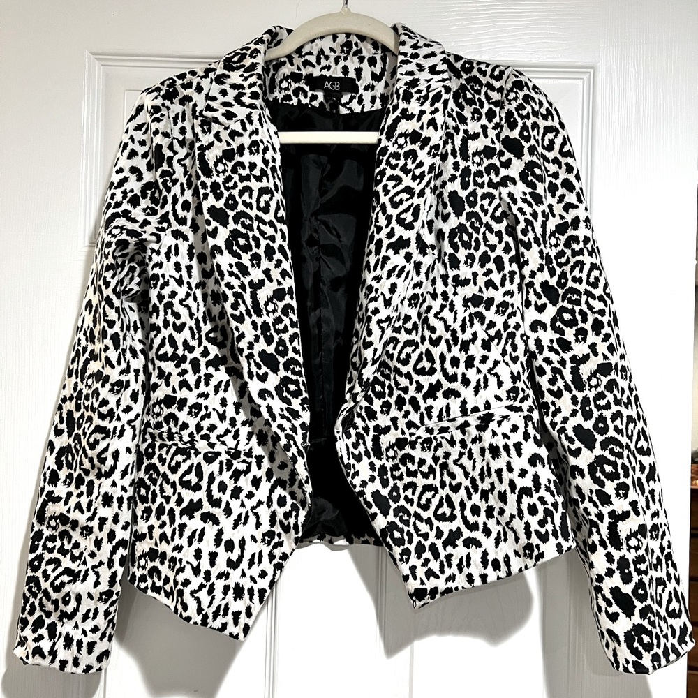 AGB Blazer leopard print